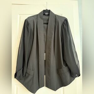 Black Sheer Sleeve Blazer - New without tags